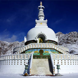 Shanti Stupa in Leh